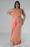 Armoni Apricot Skirt Set